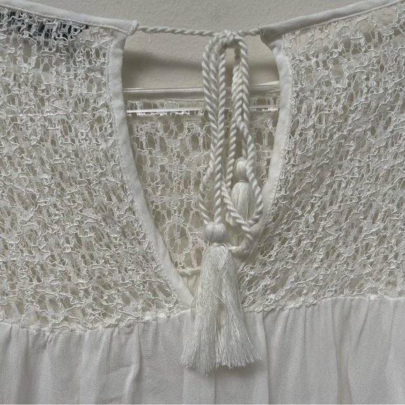 Zara Woman White Lace Blouse - Picture 12 of 14